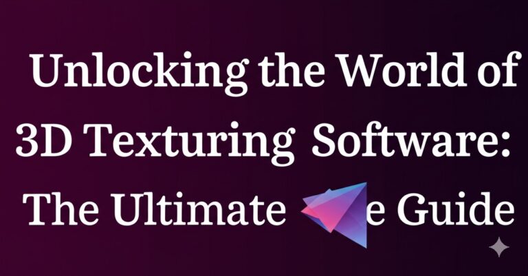 3d texturing software