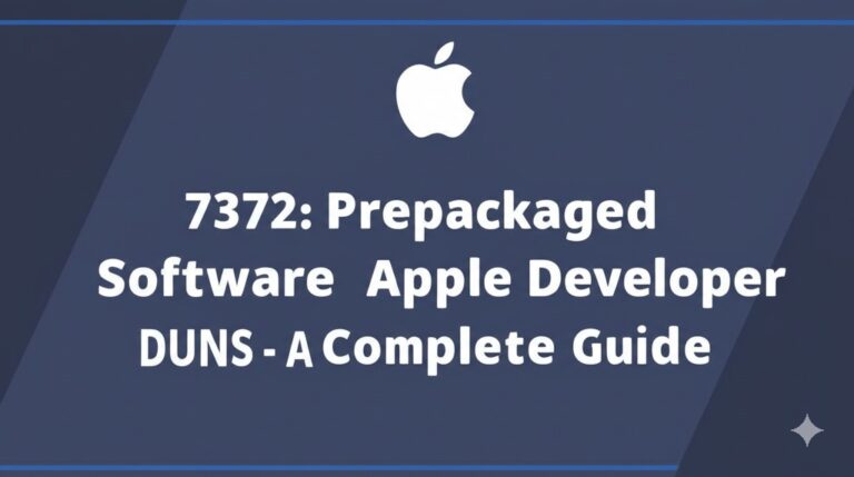 7372 prepackaged software apple developer duns