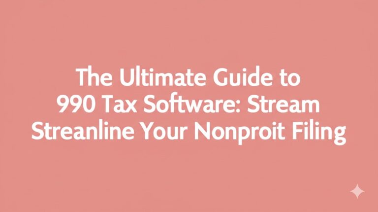 990 tax software