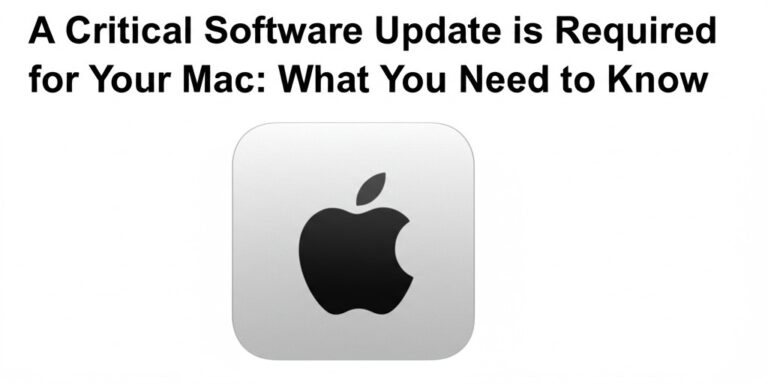 a critical software update is required for your mac