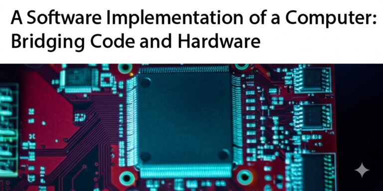 a software implementation of a computer