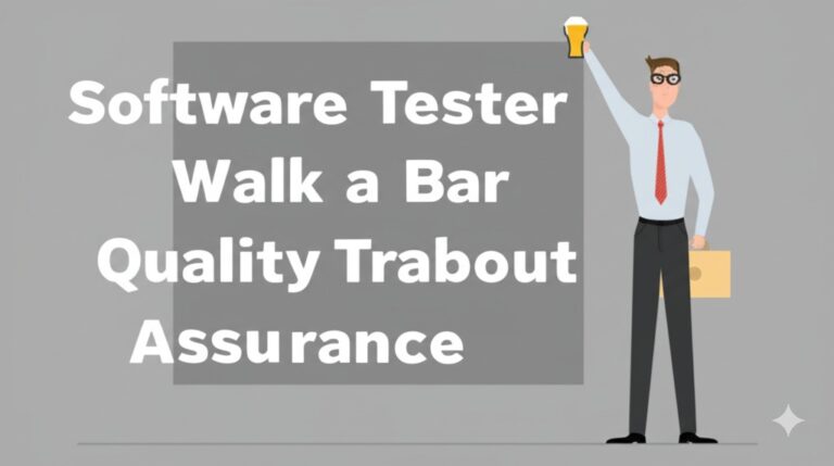 a software tester walks into a bar