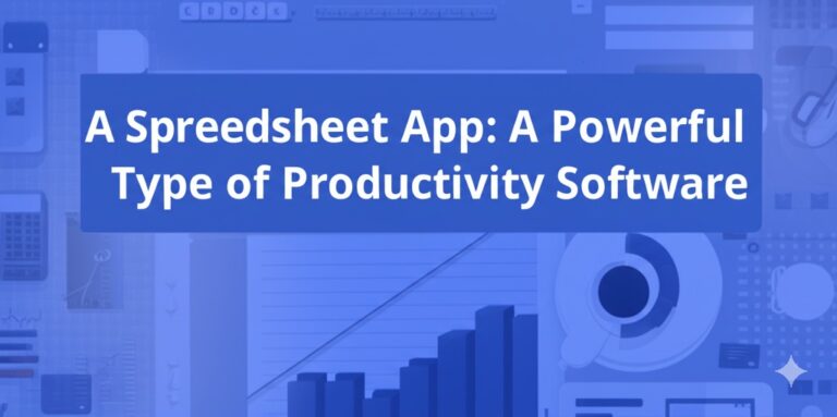 a spreadsheet app is a type of productivity software