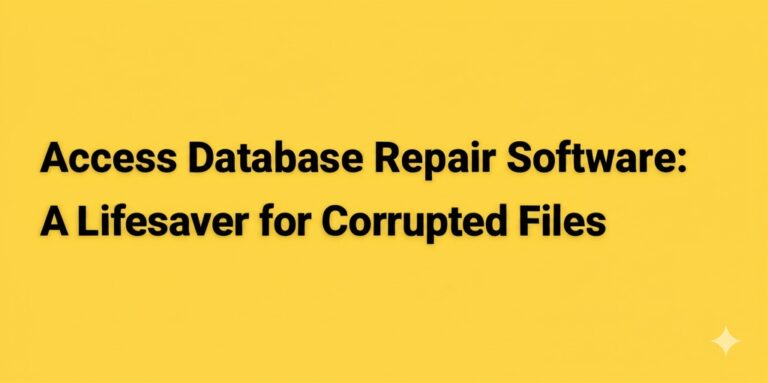 access database repair software